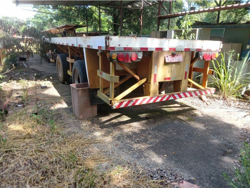 LOTE 14: VEÍCULO SEMIREBOQUE TIPO PRANCHA, PLACA EMU-0399, ANO 2012, EM ESTADO DE SUCATA. Processo: 1127919-19.2018.8.26.0100