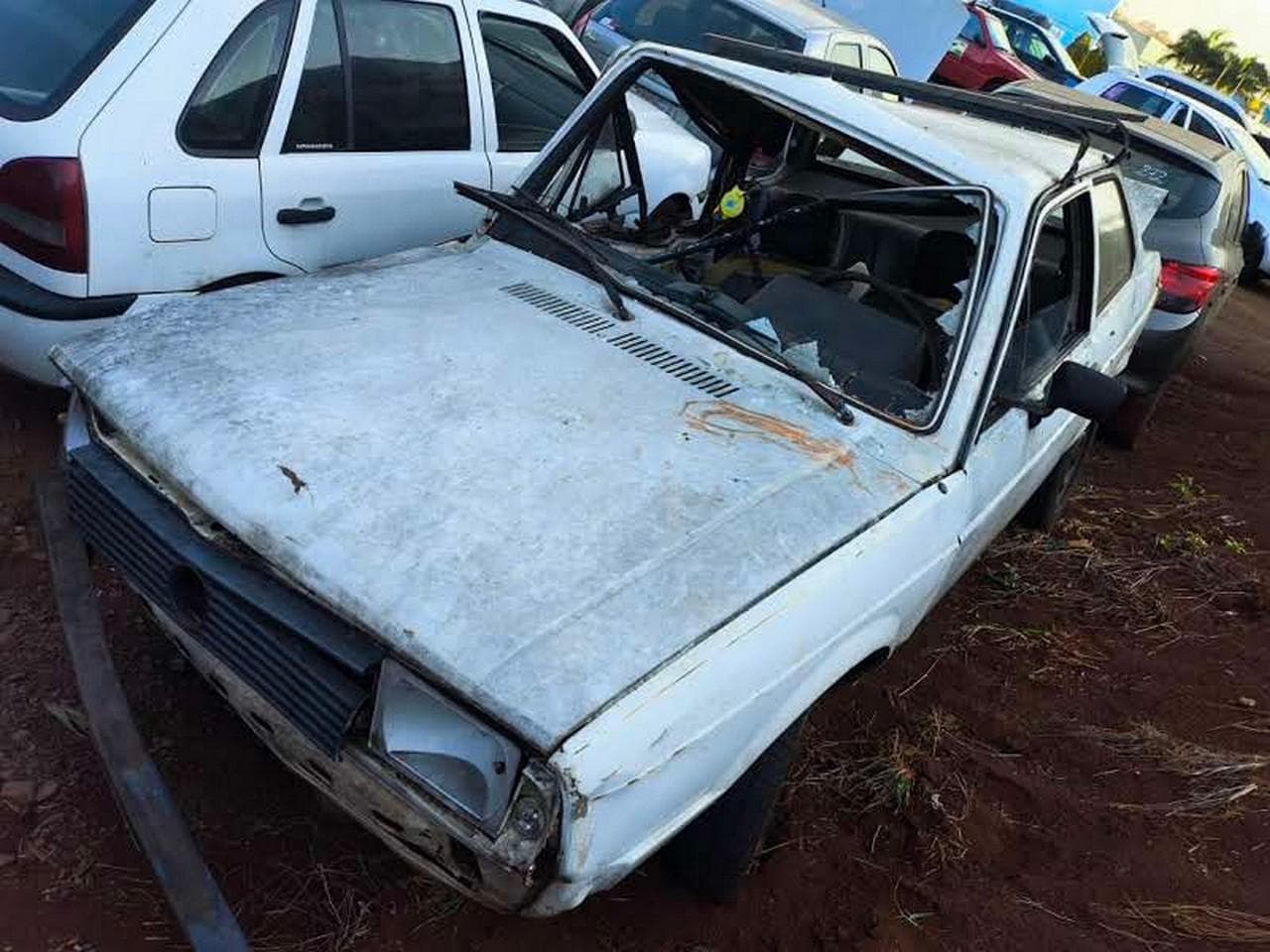 SUCATA VW/VOYAGE S, 1985/1985, BRANCA — foto do lote