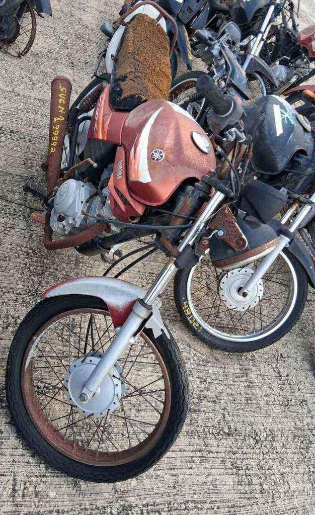 YAMAHA YBR Sucata Motor Inservível — foto do lote