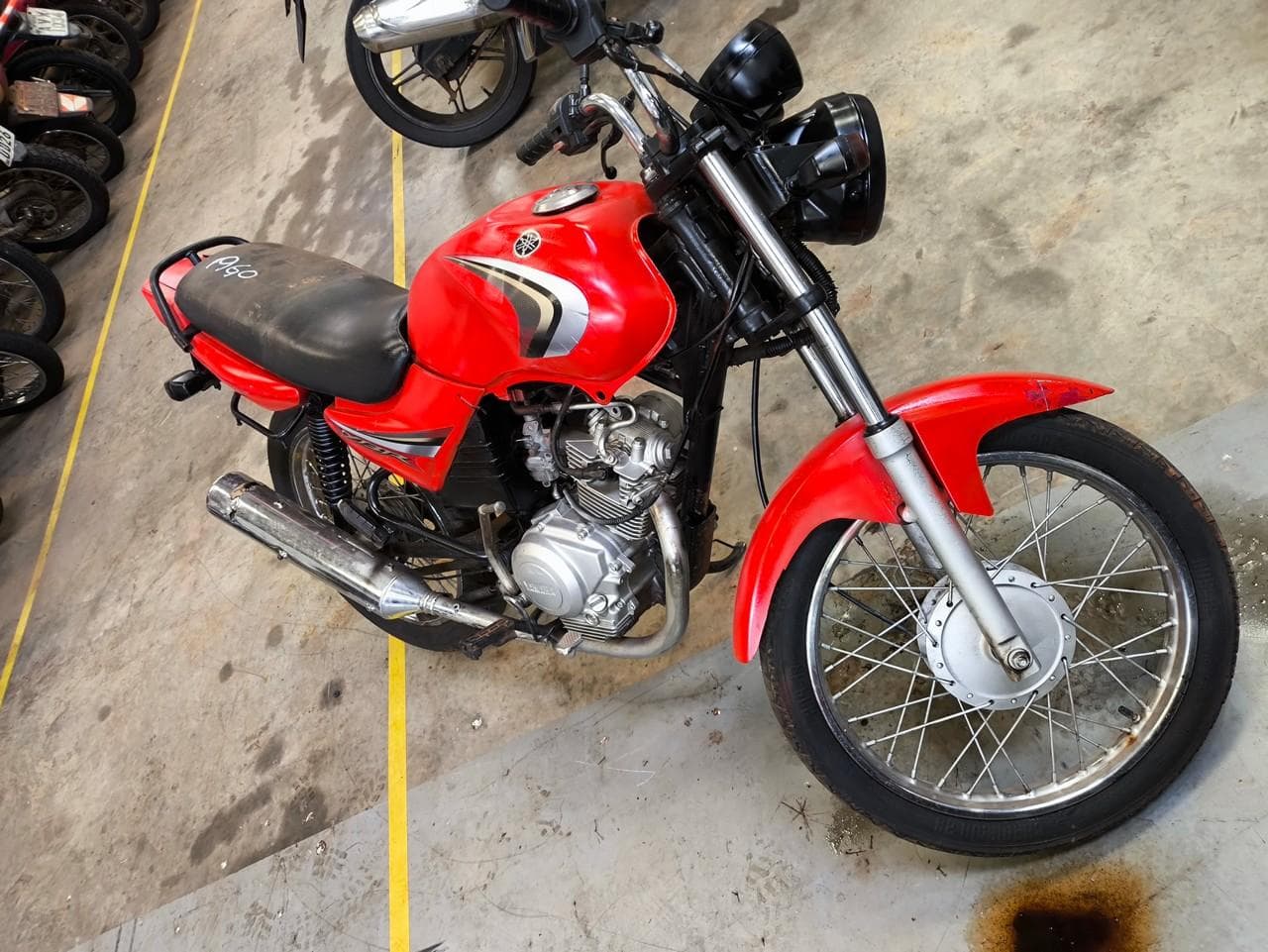 SUCATA YBR 125K- YAMAHA, 2006/2007, VERMELHO — foto do lote