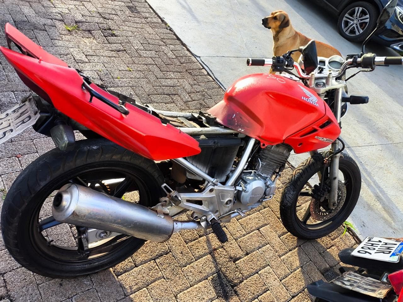 SUCATA CBX 250 TWISTER, 2006/2006, VERMELHO — foto do lote