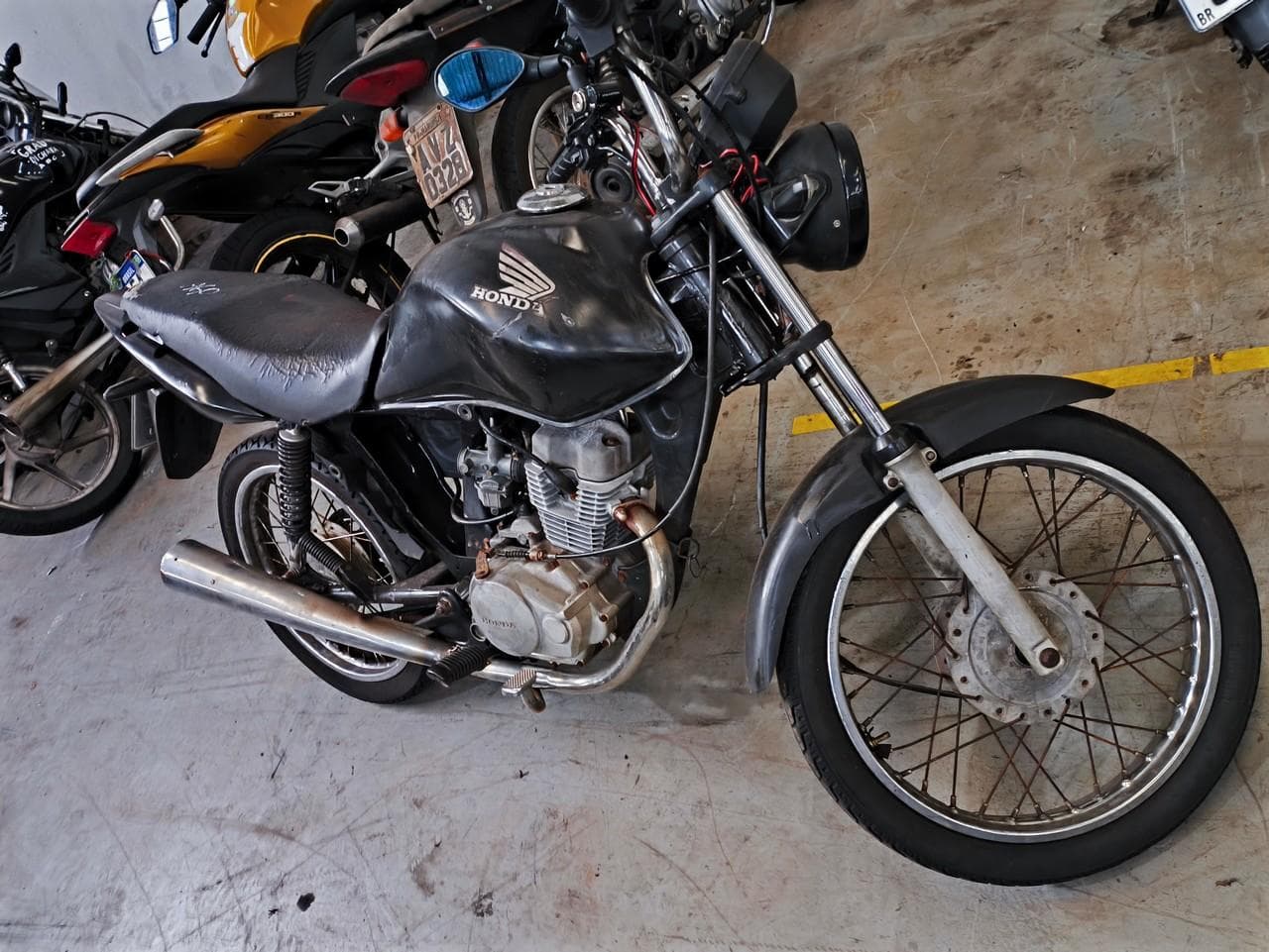 SUCATA HONDA/CG 125 FAN ES, 2009/2009, PRETO — foto do lote