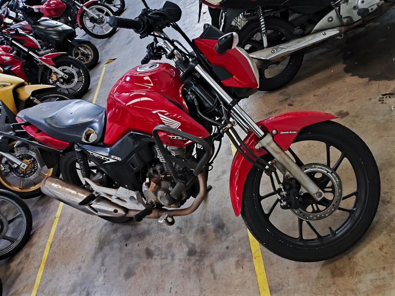 CG 160 FAN - HONDA, 2020/2020, VERMELHO — foto do lote